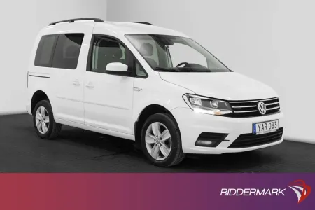 Volkswagen Caddy Life 150hk DSG 4Motion Värmare Drag 5-Sits